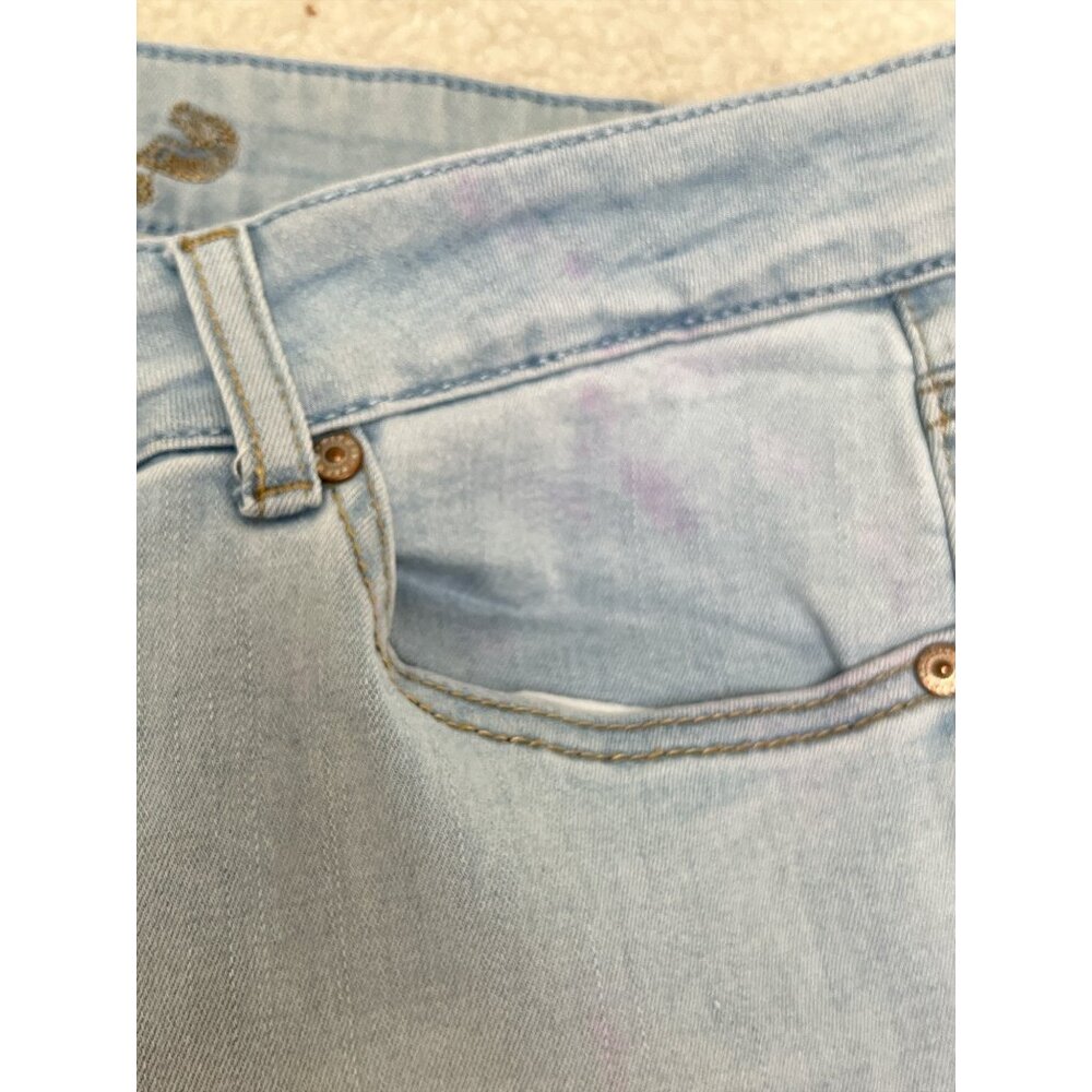 Wax Jean Womens Light Blue Stretch Denim Straight Leg Jeans Size 18 Made in USA - Picture 4 of 9